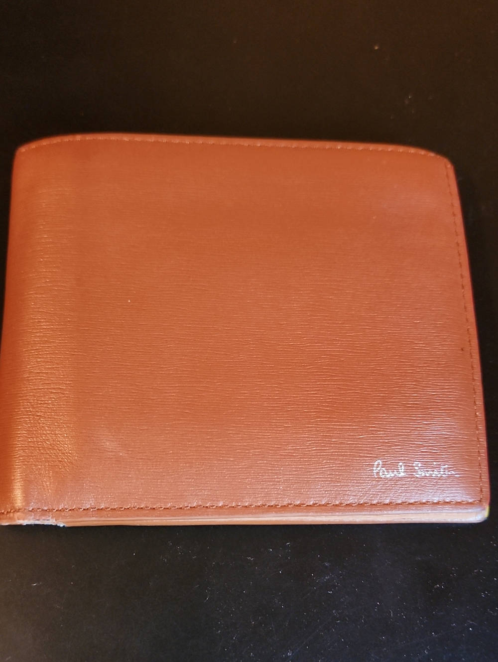 Paul Smith Men's Leather Bi-fold Wallet - Cognac Brown